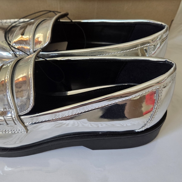Worthington Metallic Silver Women's Ellen Loafers - Picture 6 of 10
